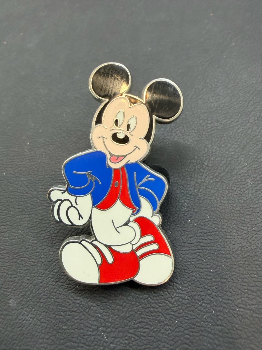 Disney Mickey Mouse Enamel Pin - Red, Blue, White